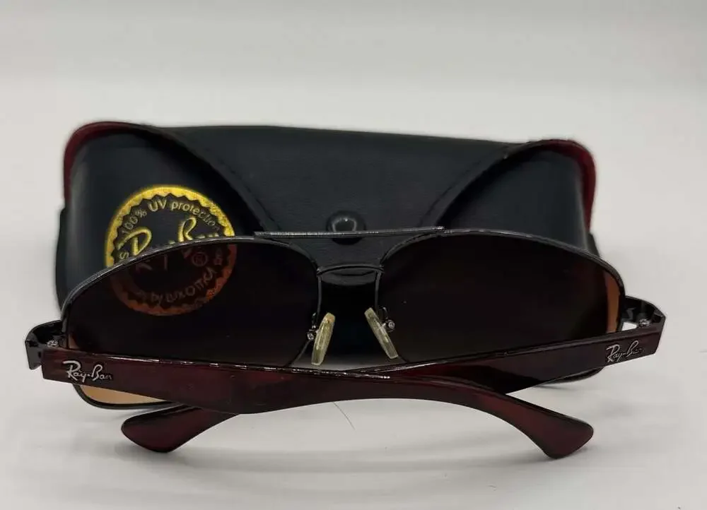 Ray-Ban RB3445 Sunglasses in Brown and Brown Gradient (60-15) - RB3445